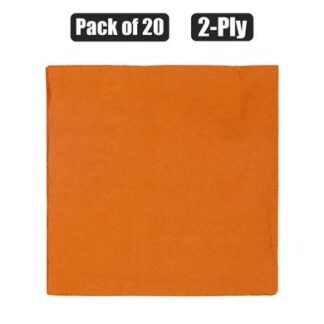 Serviettes 2-Ply - Plain Orange