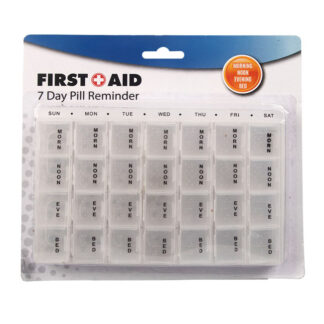 Organiser 4-Week Pill Reminder Box - Clear - 28 Compartments