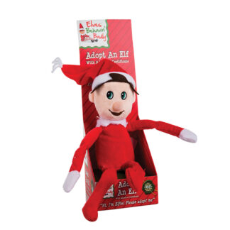 Christmas Themed Adopt-An-Elf Toy - Includes Adoption Certificate