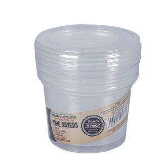 Containers Clear Plastic High - 500 ml