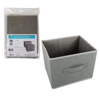 Storage Collapsible Box - with Plastic Lid - 28 X 23cm