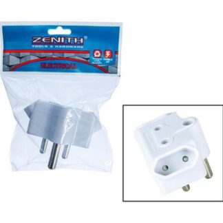 Adapter Compact 3-Way Plug - One 3-Pin - Two 2-Pin