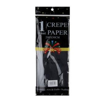 Crepe Paper - Black