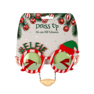 Costume Elf Themed Glasses - Christmas
