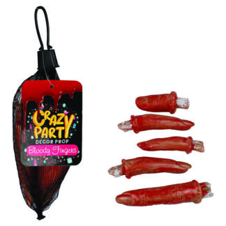 Halloween Fake Bloody Fingers Pack - Plastic Party Prop