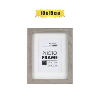Picture Fibre-Board Frame - Rustic Grey Pattern - 10 cm x 15 cm