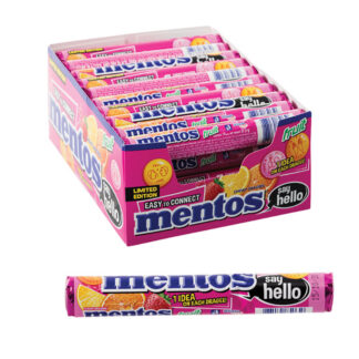 Mentos Fruit Chews Sweets - - Box of 40