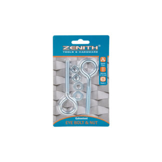 Eye-Bolt Galvanized and Nut - 2 Pack - 7.9 mm x 10 cm