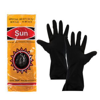 Builders Latex Gloves - Black