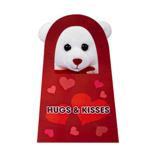 Plush Love Themed Bear in Gift-Bag - 9 cm