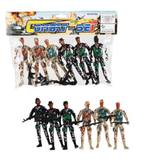 Figurines Military Toy-Set - 6 Soldier FIgures with Guns