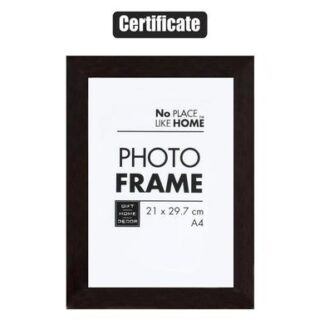 Frame Plastic A4 Picture - Mahogany Finish