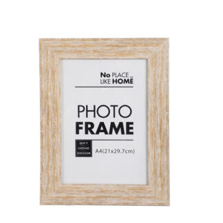 Picture Plastic A4 Frame - Stressed Mustard Pattern