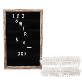 Letter Plastic Board - Includes s and Numbers
