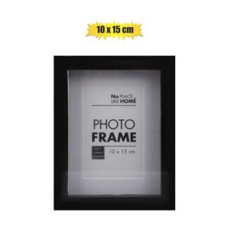 Frame Plastic Picture - Black Shadow-Box Style - 10 cm x 15 cm