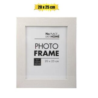Frame Plastic Picture - White Border - For 20 x 25 cm Photo