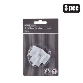 Hooks Plastic Self-Adhesive - Square