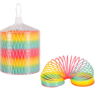 Spring Plastic Toy - Rainbow Style