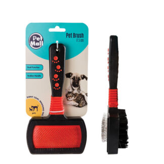 Pet Rubber Brush - Wide - 2 Function Head