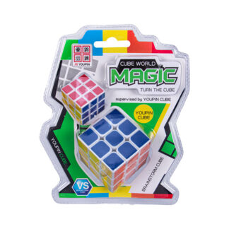 Rubik's Style 3 by 3 Cube - Includes Mini Cube