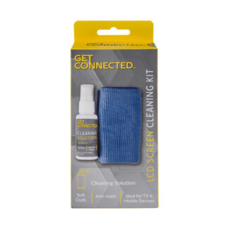 Microfiber Screen Cleaning Kit - Cloth and Cleaning Fluid