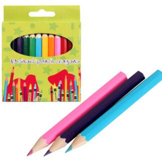 Pencil Short Crayons - 12 Colours