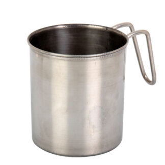 Mug Stainless Steel - With Wire Handle
