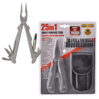 Multi-Tool Stainless Steel - 25-In-1 with Pouch