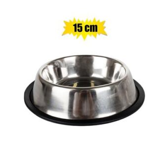 Pet Stainless Steel Food Bowl - 15 cm
