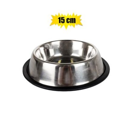 Pet Stainless Steel Food Bowl - 15 cm