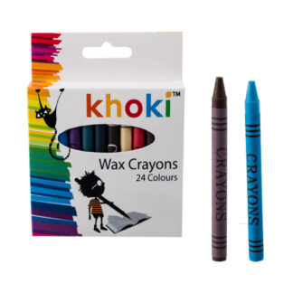 Khoki Standard Wax Crayons - - 24 Colours