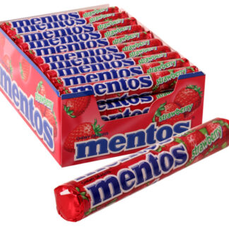 Mentos Strawberry Chews Sweets - - Box of 40