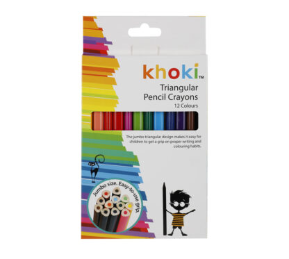 Pencil Triangle Crayons - Jumbo - Khoki