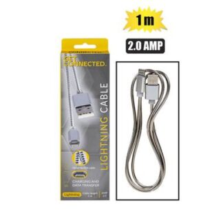 Lightning USB to Charger Cable - Aluminium Finish