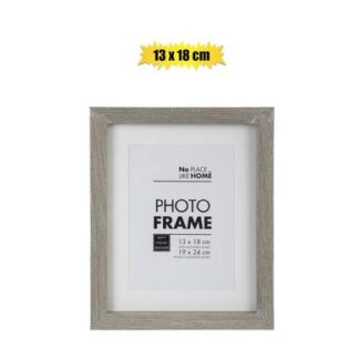 Frame Wooden Picture - Rustic Grey Pattern - 13 cm x 18 cm
